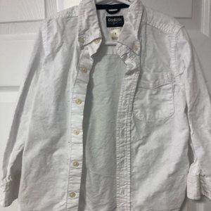 Boys white button down dress shirt